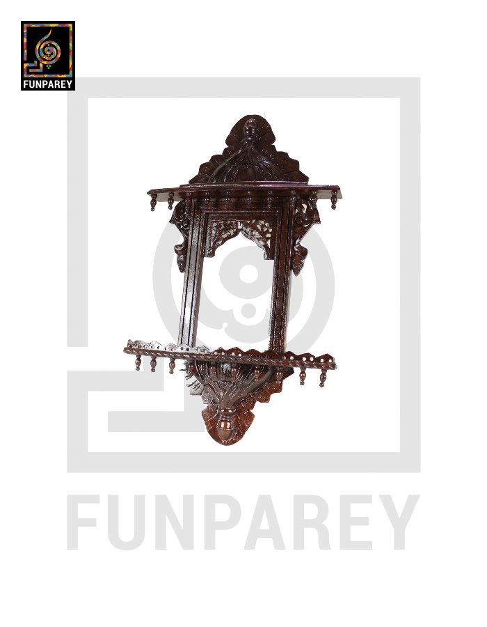 Hand Carved Classic Small Wooden Jharoka