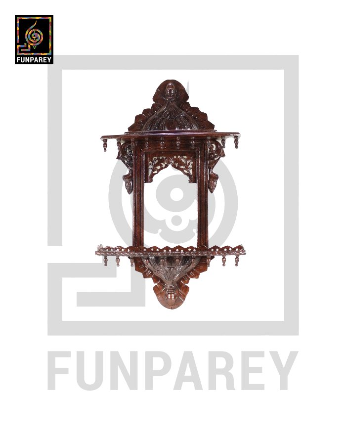 Hand Carved Classic Small Wooden Jharoka