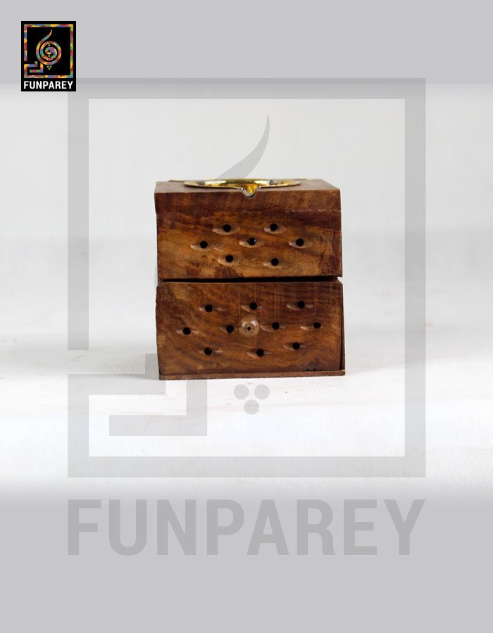 Handmade Wooden Ashtray With Cabinet