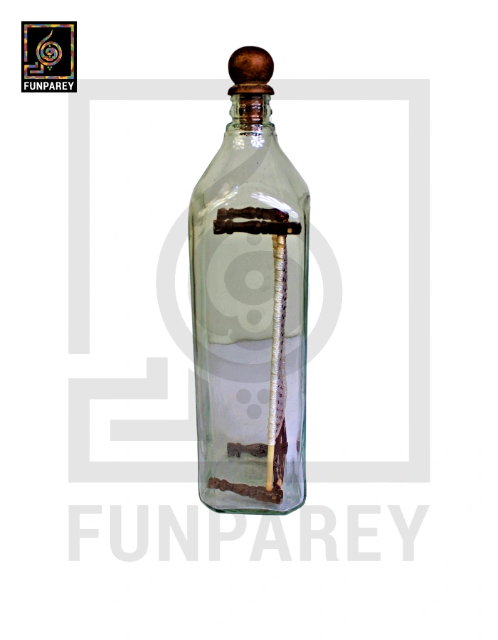 Novelty Magic Showpiece Charpai in a Bottle