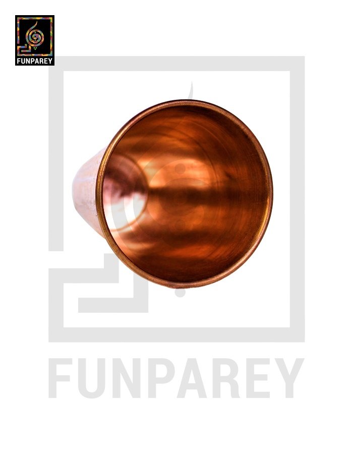 Premium Copper Drinking Glass Large Engraved