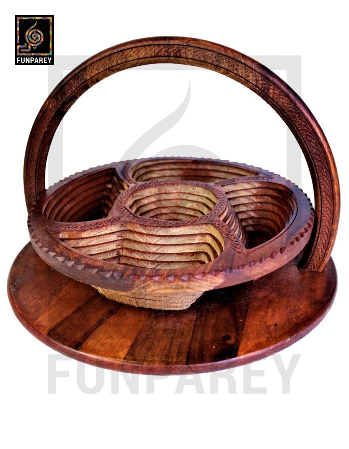 Handmade Wooden Premium Spring Tray 18"