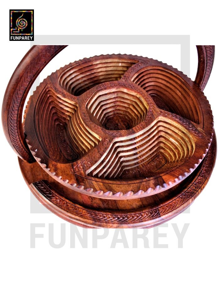 Handmade Wooden Premium Spring Tray 18"