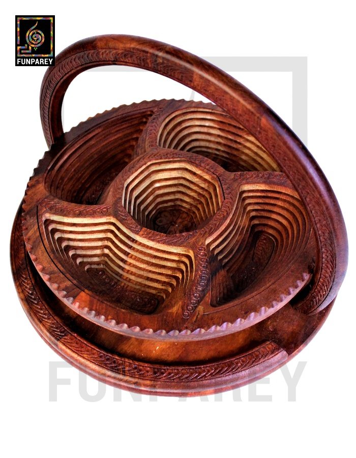 Handmade Wooden Premium Spring Tray 18"