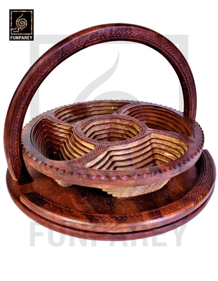 Handmade Wooden Premium Spring Tray 18"