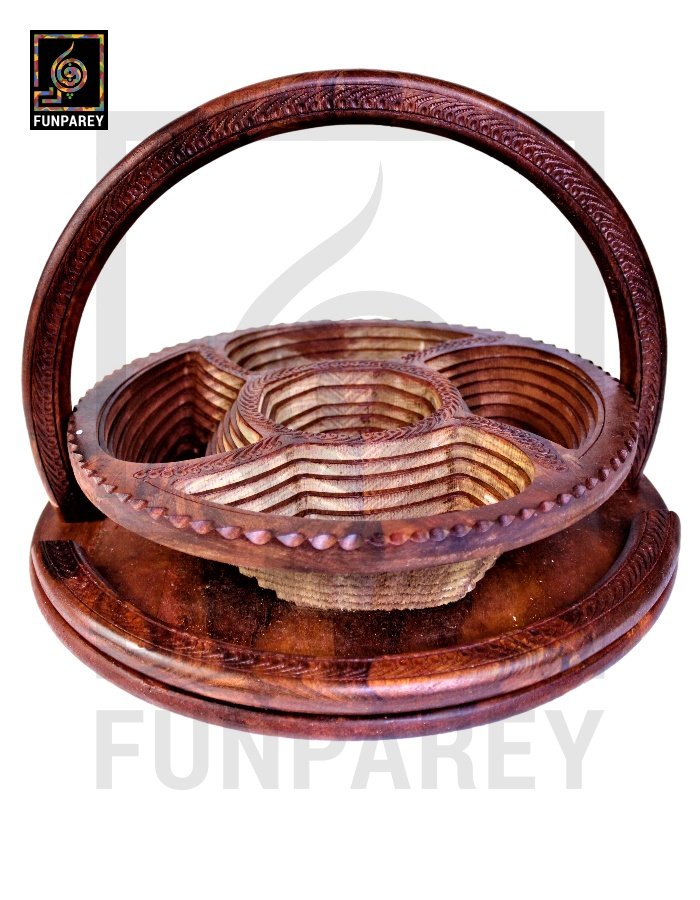 Handmade Wooden Premium Spring Tray 18"