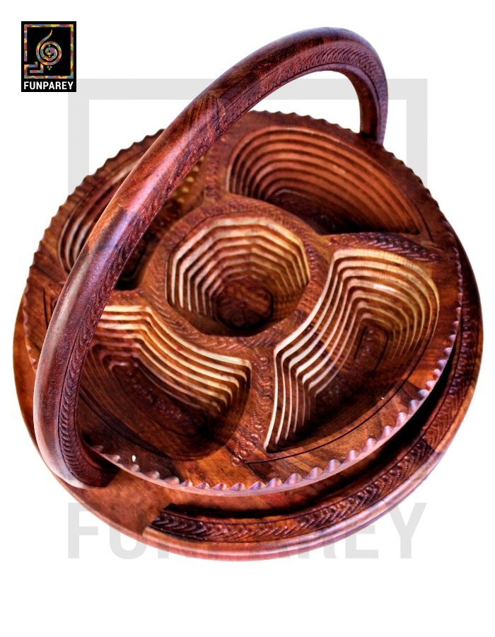 Handmade Wooden Premium Spring Tray 18"