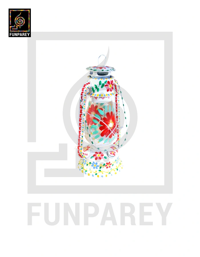 Truck Art Multi Color Lantern Small