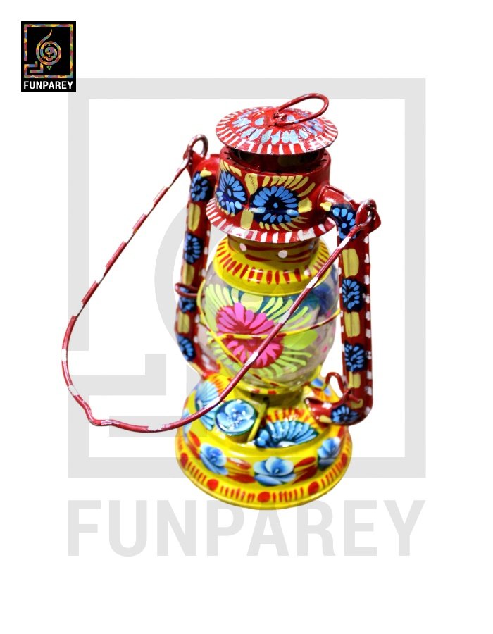 Truck Art Multi Color Lantern Small