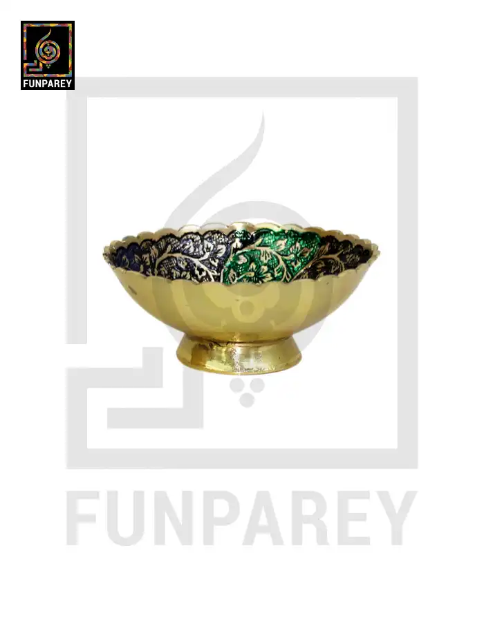 Brass Decorative Dry Fruit Bowl 4"