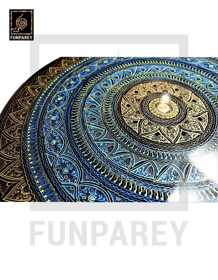 Wooden Table with Naqshi Art - 24"