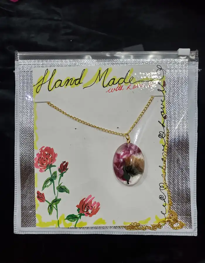 Botanical Dried Flowers Pendant