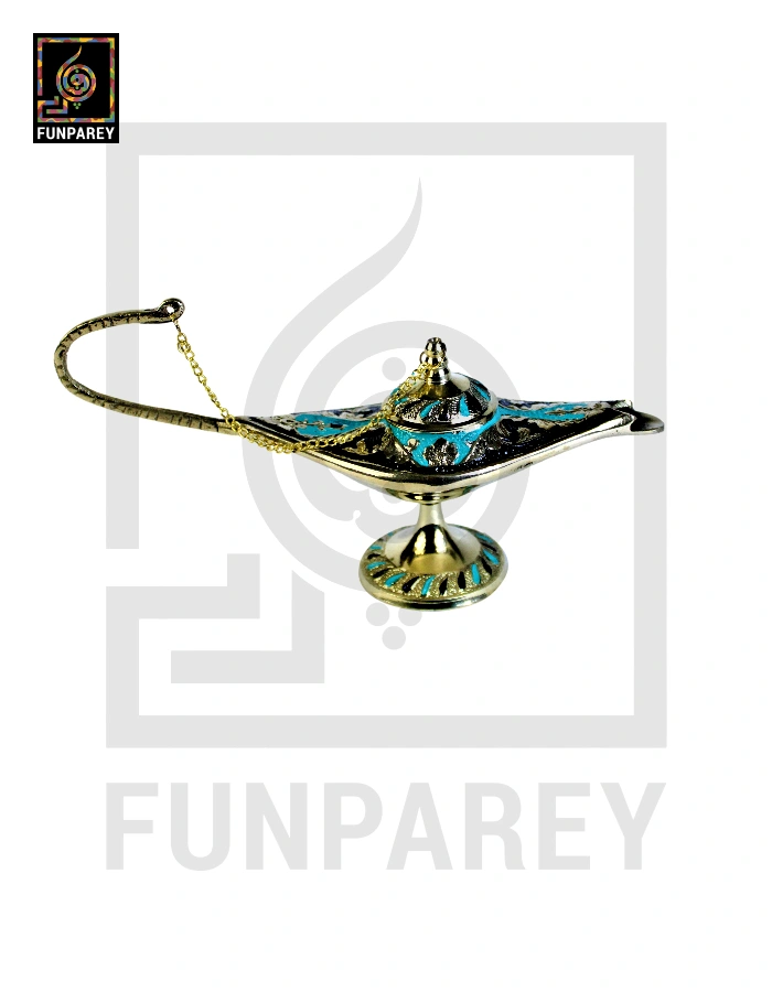 Brass Made Aladdin Lamp Multicolor