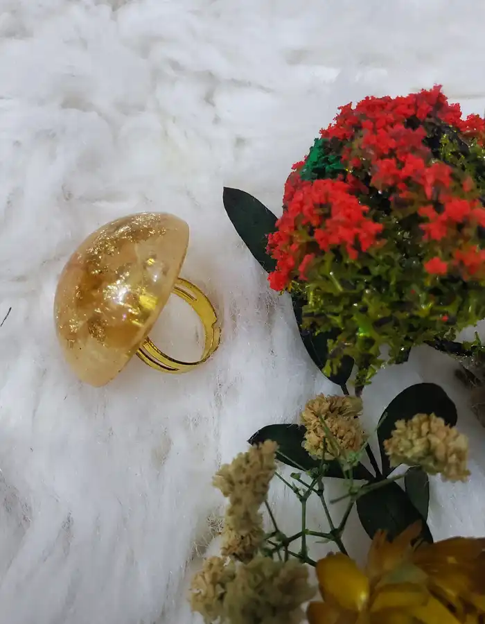 Faux Amber - Resin Ring