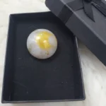 Handmade Resin Ring Gold & White