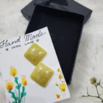 Resin Art Earrings Lemonade 01