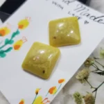 Resin Art Earrings Lemonade 02