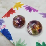 Resin Filled Botanical Earrings 02