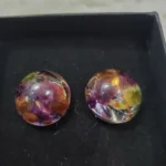 Resin Filled Botanical Earrings 03