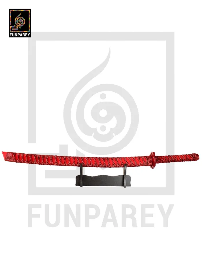 Steel Katana with Scabbard 40″ Premium Steel Samurai Sword with Stand