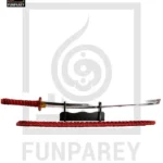 Steel Katana with Scabbard 40″ Premium Steel Samurai Sword with Stand (2)