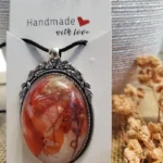 Antiquated Resin Pendant - FloraFused 008