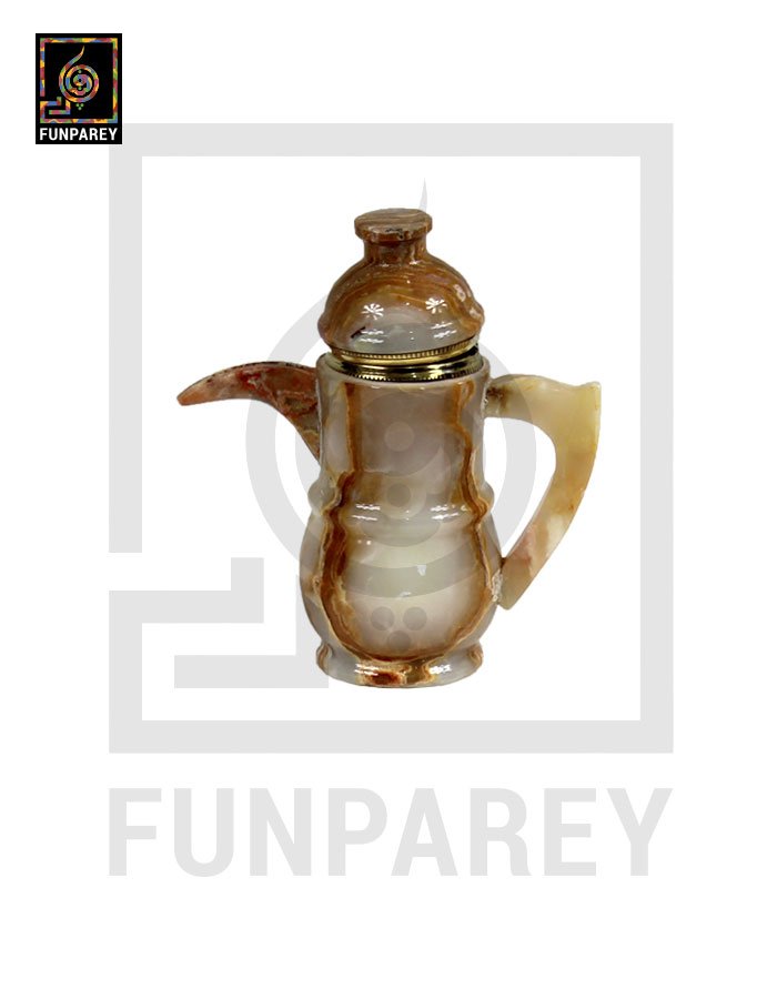 Onyx Stone Tea Set (6 Cups and a Kettle)