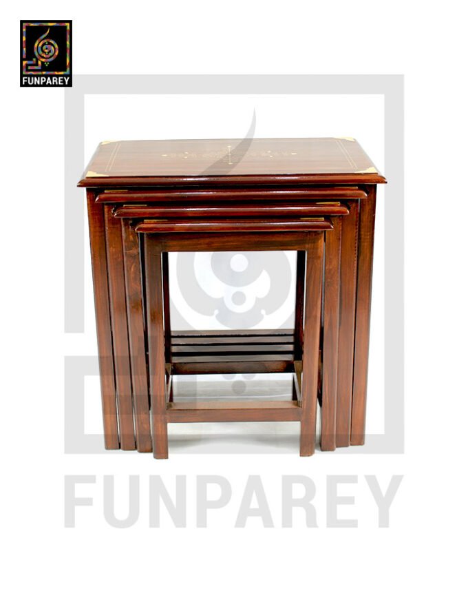 Nesting Tables With Standard Brass Work