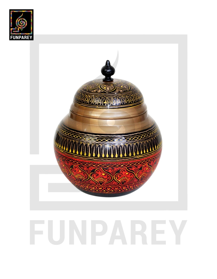 Dome Candy Jar with Nakshi Art – Atishi Gold