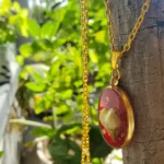 Garnet Jasmine Pendant - Bud of Love 03
