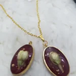 Garnet Jasmine Pendant - Bud of Love 08