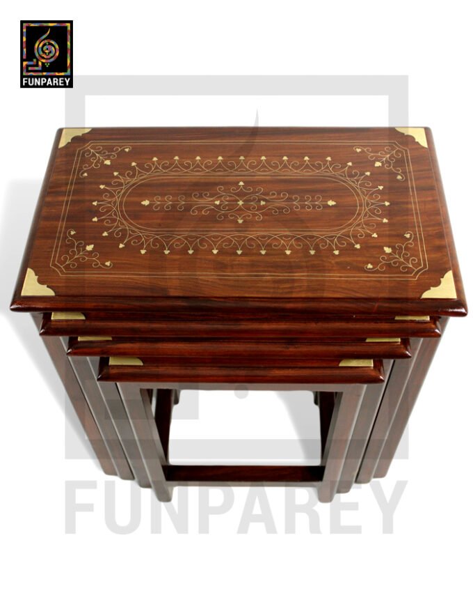 Nesting Tables With Galahad Brass Work