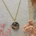 Handcrafted Resin Pendant Botanica - Luna 01