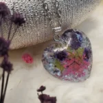 Handcrafted Resin Pendant - Flora Amoris 003