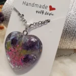 Handcrafted Resin Pendant - Flora Amoris 004