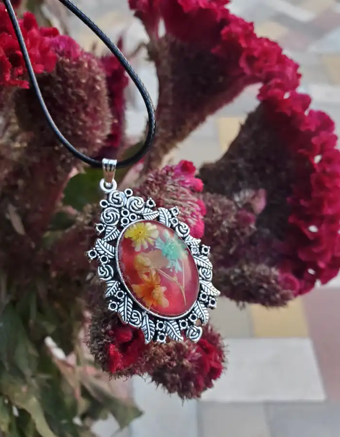 Handcrafted Resin Pendant - Flora Nest