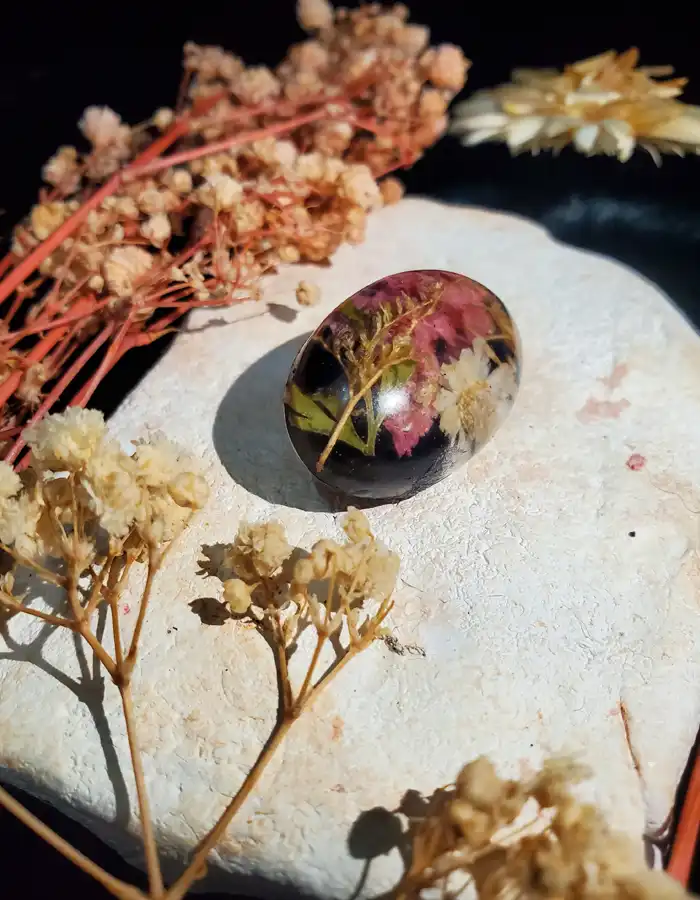 Handcrafted Resin Scraf Pin - Sylvan Prism