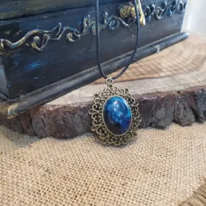 Handmade Pendant - Blue Storms