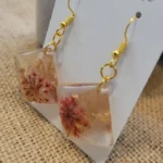 Handmade Resin Earrings - Poetic Contrast 02