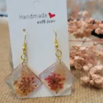 Handmade Resin Earrings - Poetic Contrast 03