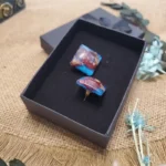 Handmade Resin Earrings - Pressed in Time 003