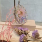 Handmade Resin Made Keychain - Garden Glimmer 003