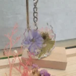 Handmade Resin Made Keychain - Garden Glimmer 004