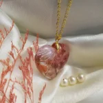 Handmade Resin Pendant - Botanic Affection 006