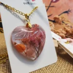 Handmade Resin Pendant - Botanic Affection 008