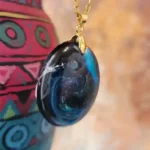 Handmade Resin Pendant - Falak-e-Raaz 09