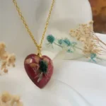 Handmade Resin Pendant Floral - Emblems 02