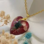 Handmade Resin Pendant Floral - Emblems 03