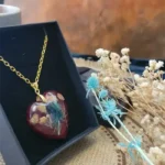 Handmade Resin Pendant Floral - Emblems 04