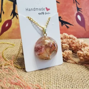 Handmade Resin Pendant - Poetic Blend